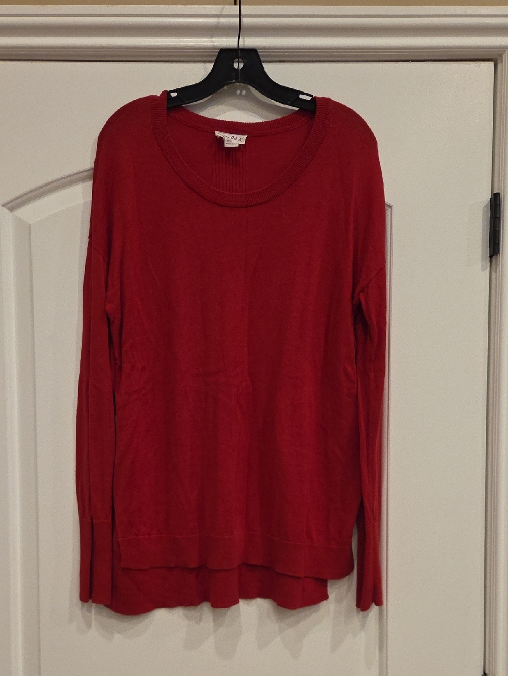 Shrinking Violet Red Crewneck Knit Sweater Size XL